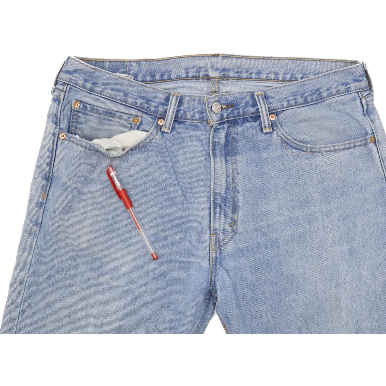 Levi's 505 Men Blue Straight Regular Jeans W36 L31