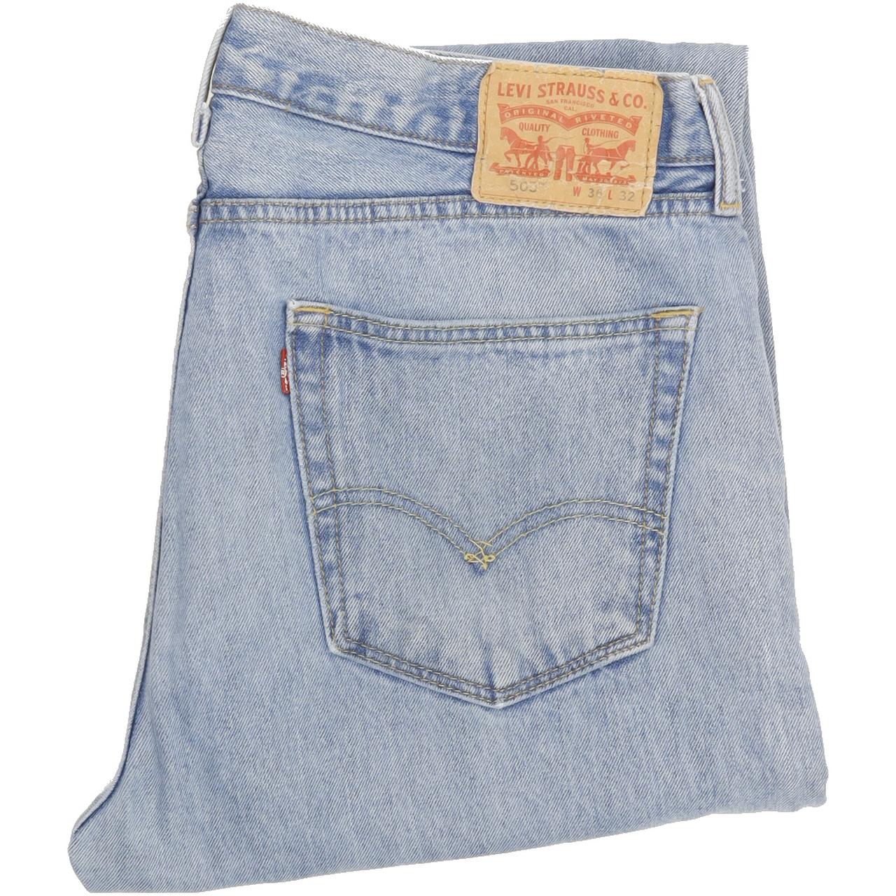 Levi's 505 Men Blue Straight Regular Jeans W36 L31