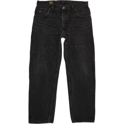 Lee Brooklyn Men Black Straight Regular Jeans W35 L29