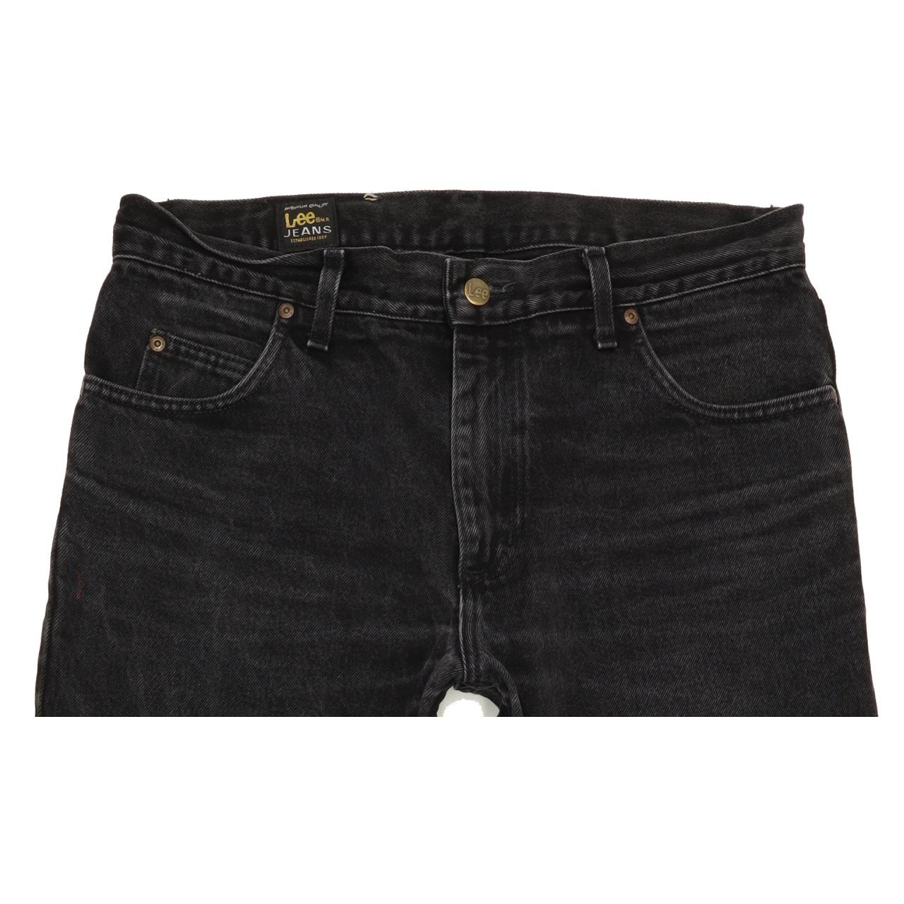 Lee Brooklyn Men Black Straight Regular Jeans W35 L29