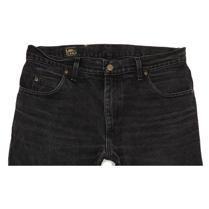 Lee Brooklyn Men Black Straight Regular Jeans W35 L29