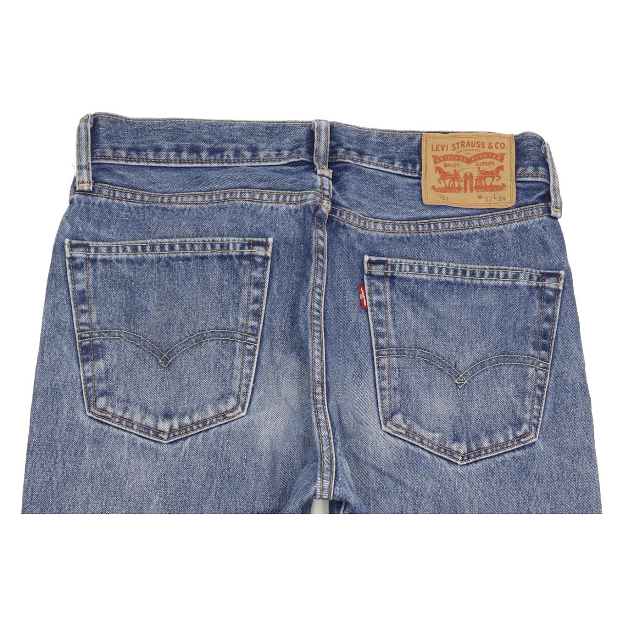 Levi's 751 Men Blue Straight Regular Jeans W32 L33
