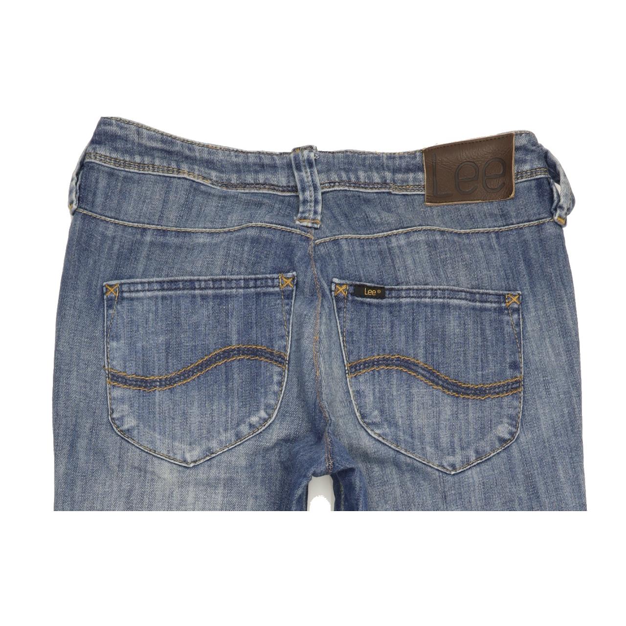 Lee Norma Women Blue Straight Regular Stretch Jeans W31 L33