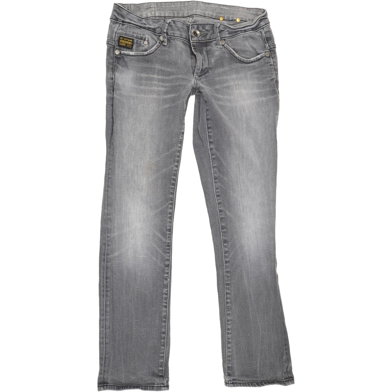 G-Star Midge Albany Women Grey Straight Slim Stretch Jeans W30 L29
