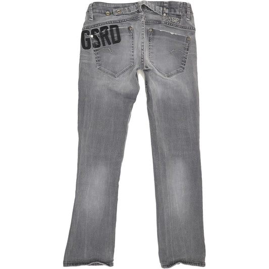 G-Star Midge Albany Women Grey Straight Slim Stretch Jeans W30 L29