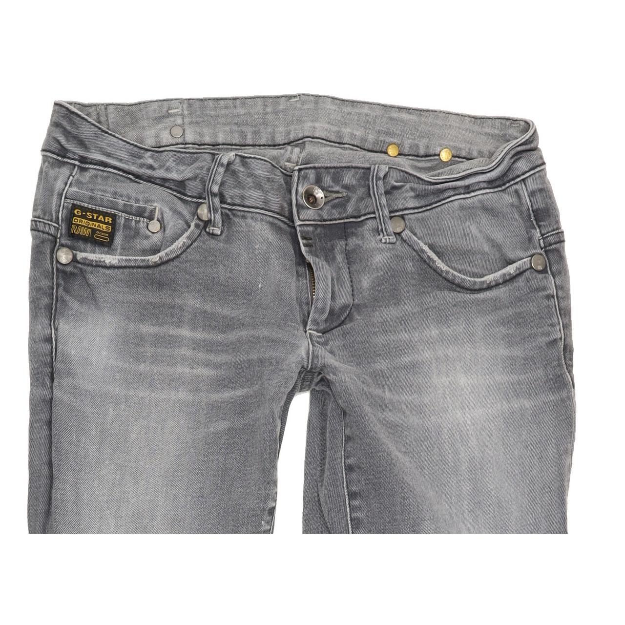G-Star Midge Albany Women Grey Straight Slim Stretch Jeans W30 L29
