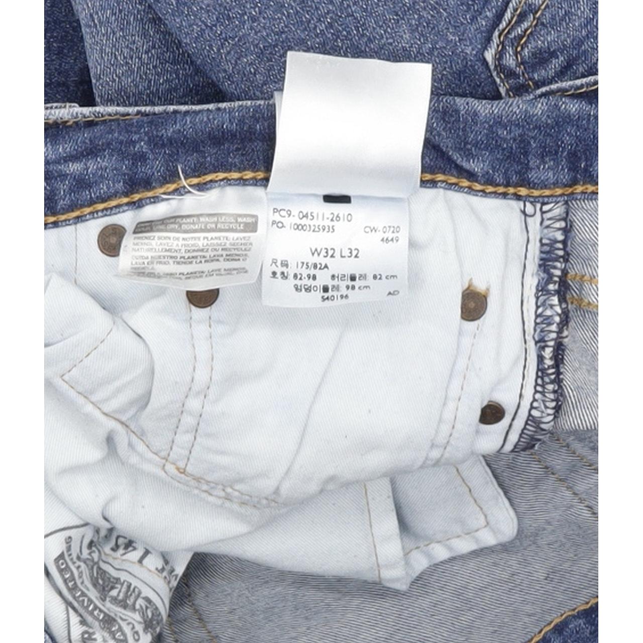 Levi's 511 Men Blue Straight Slim Stretch Jeans W32 L31