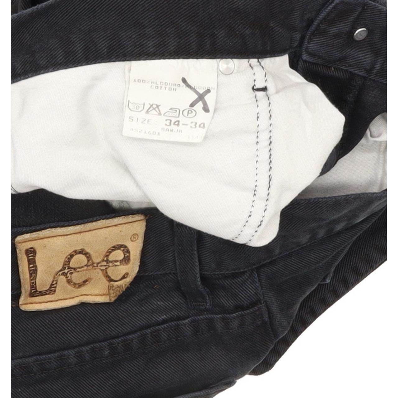 Lee Sarja Men Black Straight Regular Jeans W34 L32