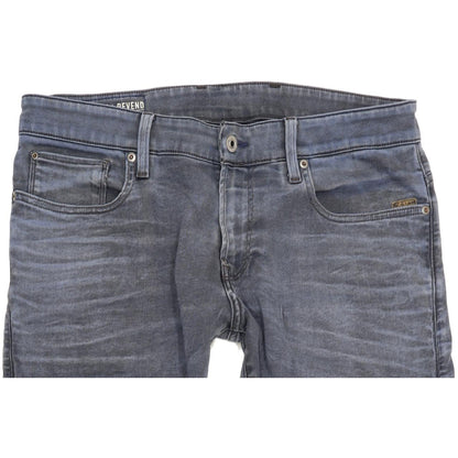 G-Star Revend Men Blue Straight Slim Jeans W34 L32