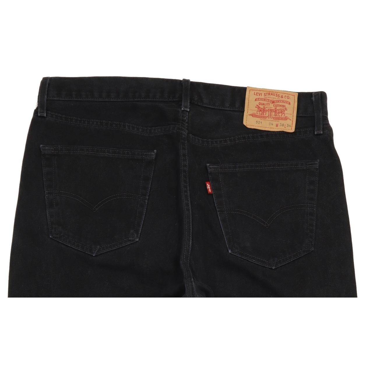 Levi's 521 Men Black Straight Regular Jeans W37 L33