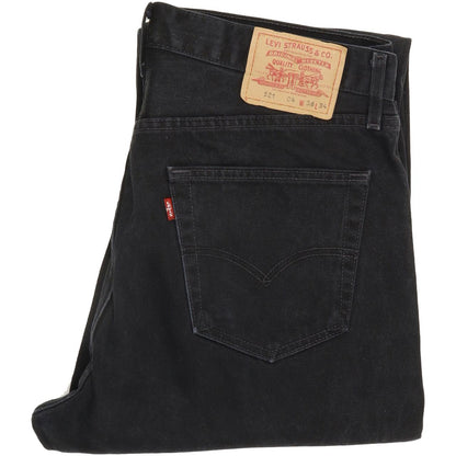 Levi's 521 Men Black Straight Regular Jeans W37 L33