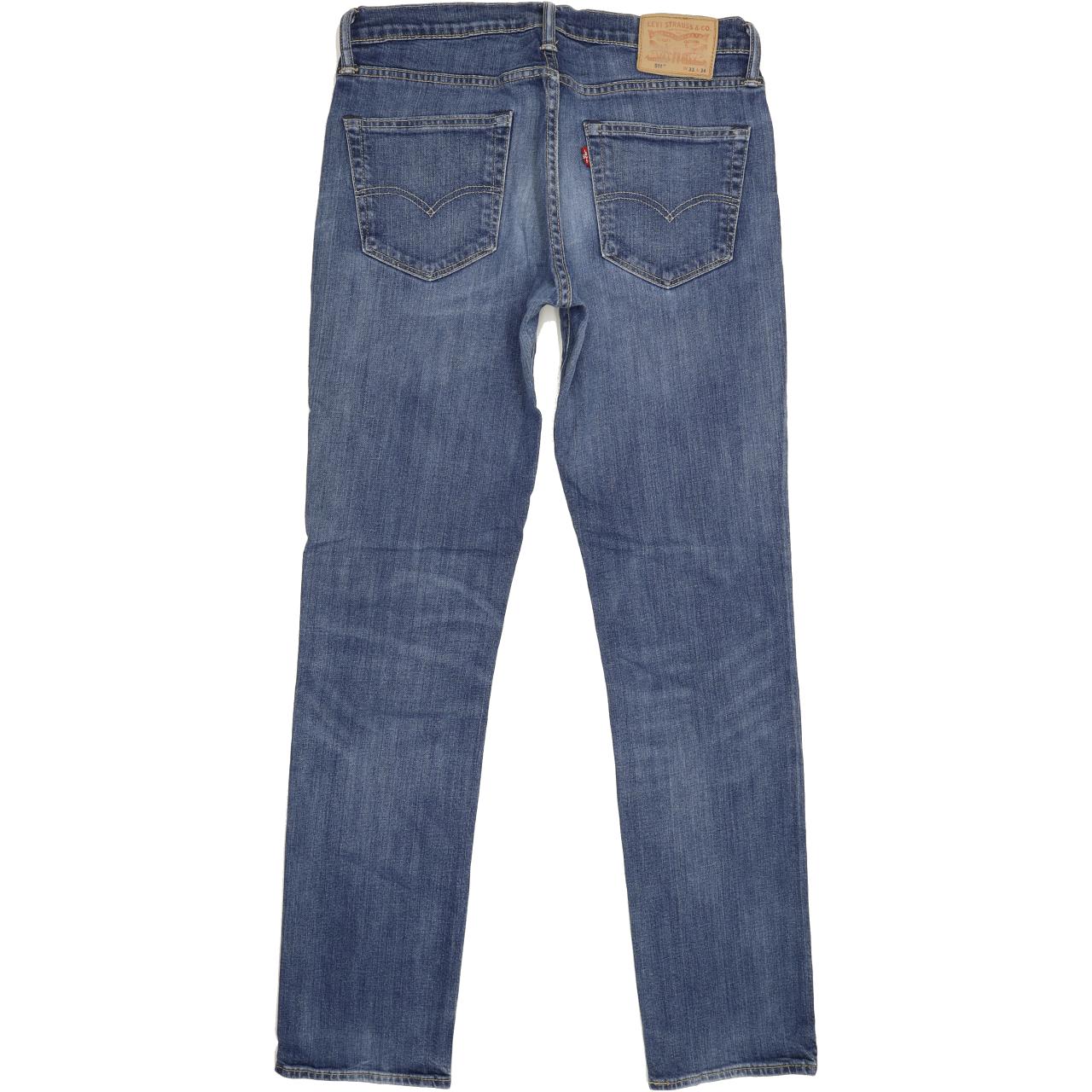 Levi's 511 Men Blue Straight Slim Jeans W33 L33