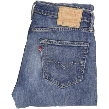 Levi's 511 Men Blue Straight Slim Jeans W33 L33