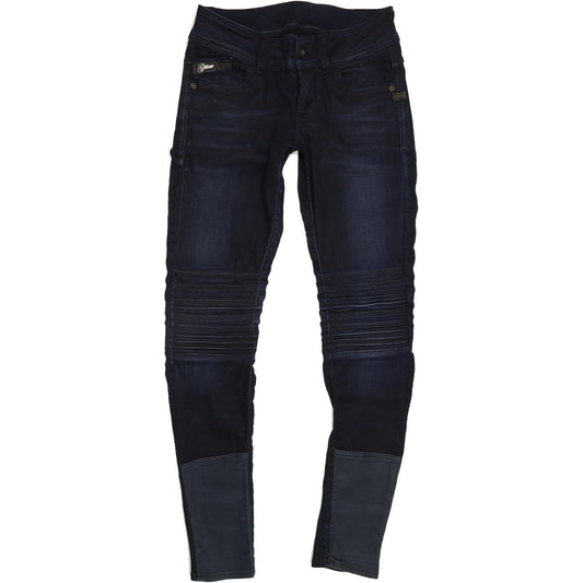 G-Star Women Blue Skinny Slim Jeans W27 L30
