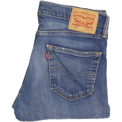 Levi's 511 Men Blue Straight Slim Stretch Jeans W32 L31