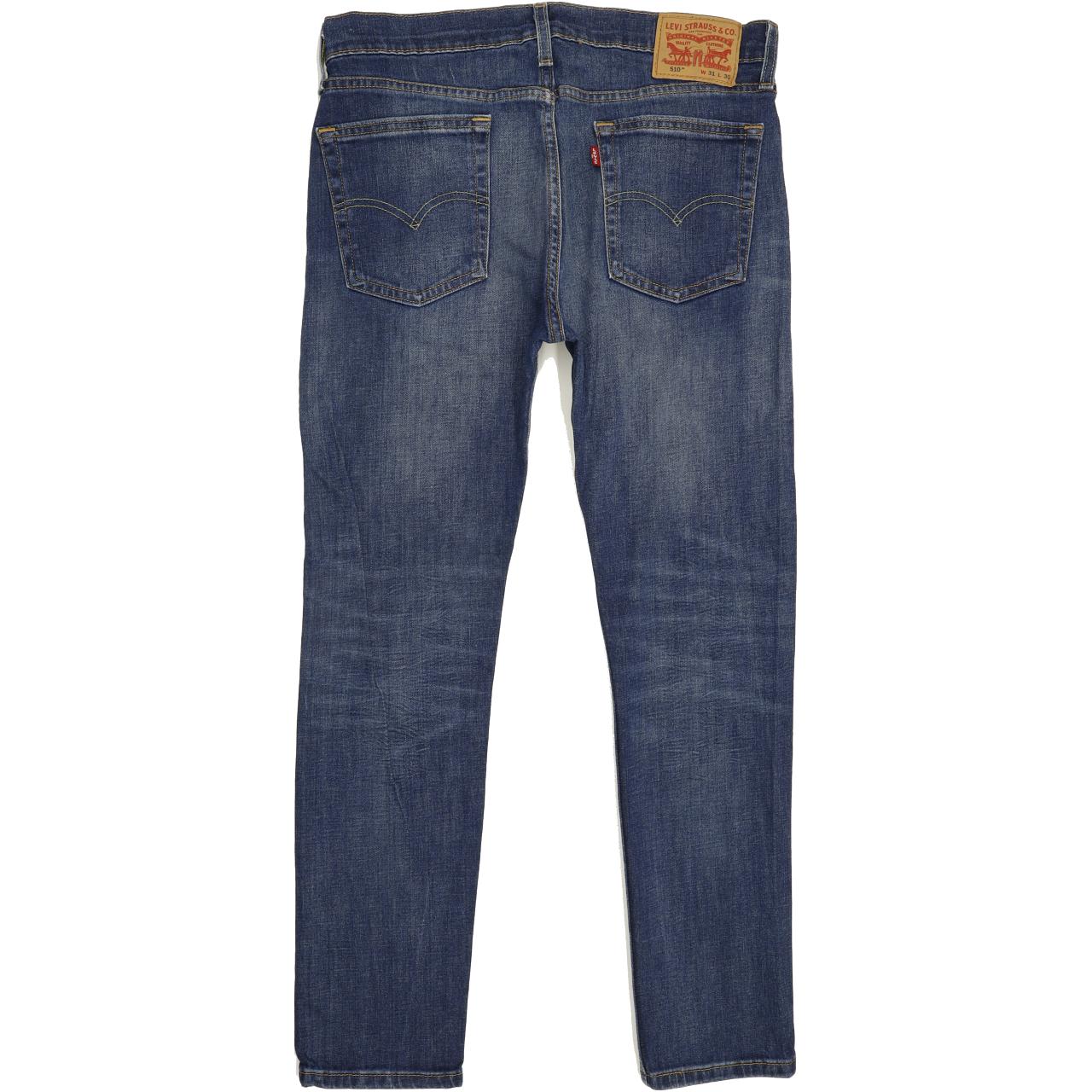 Levi's 510 Men Blue Skinny Slim Stretch Jeans W31 L29