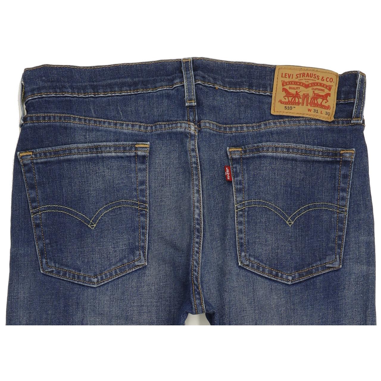 Levi's 510 Men Blue Skinny Slim Stretch Jeans W31 L29