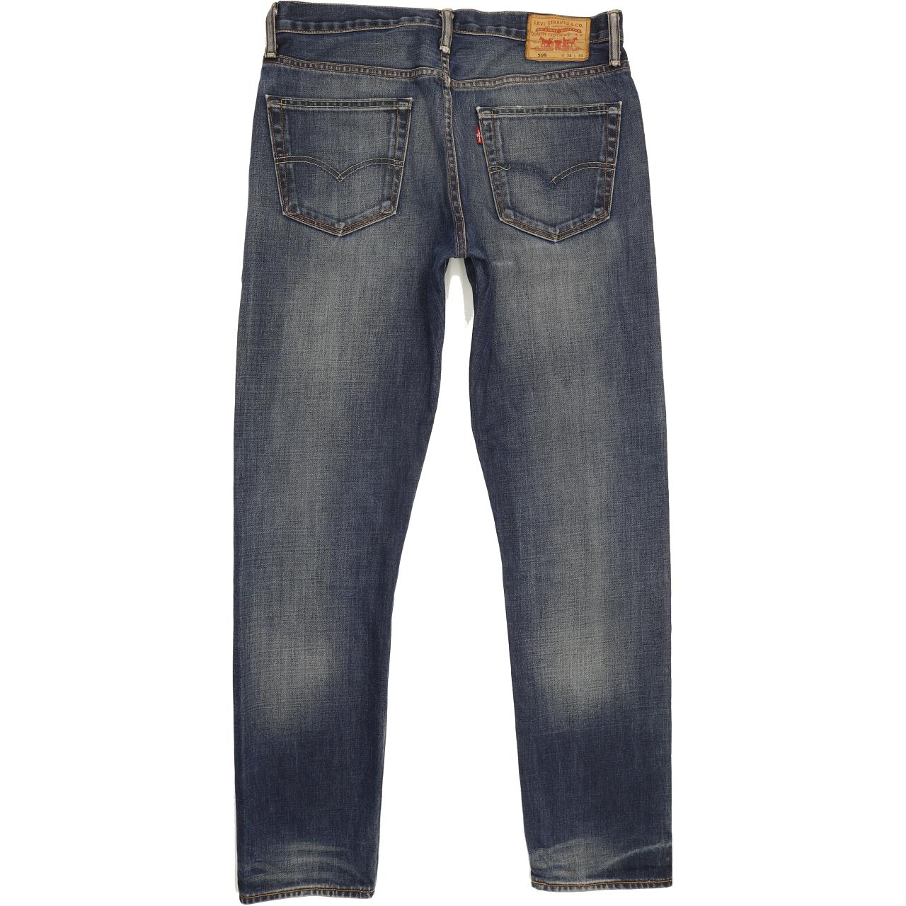 Levi's 508 Men Blue Tapered Regular Jeans W34 L33