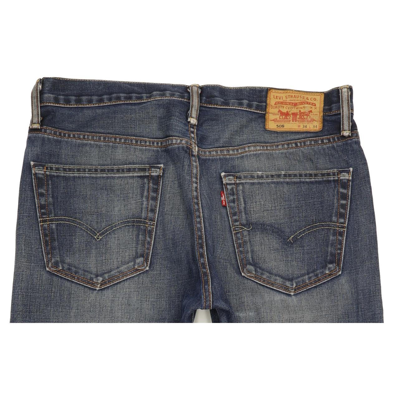 Levi's 508 Men Blue Tapered Regular Jeans W34 L33