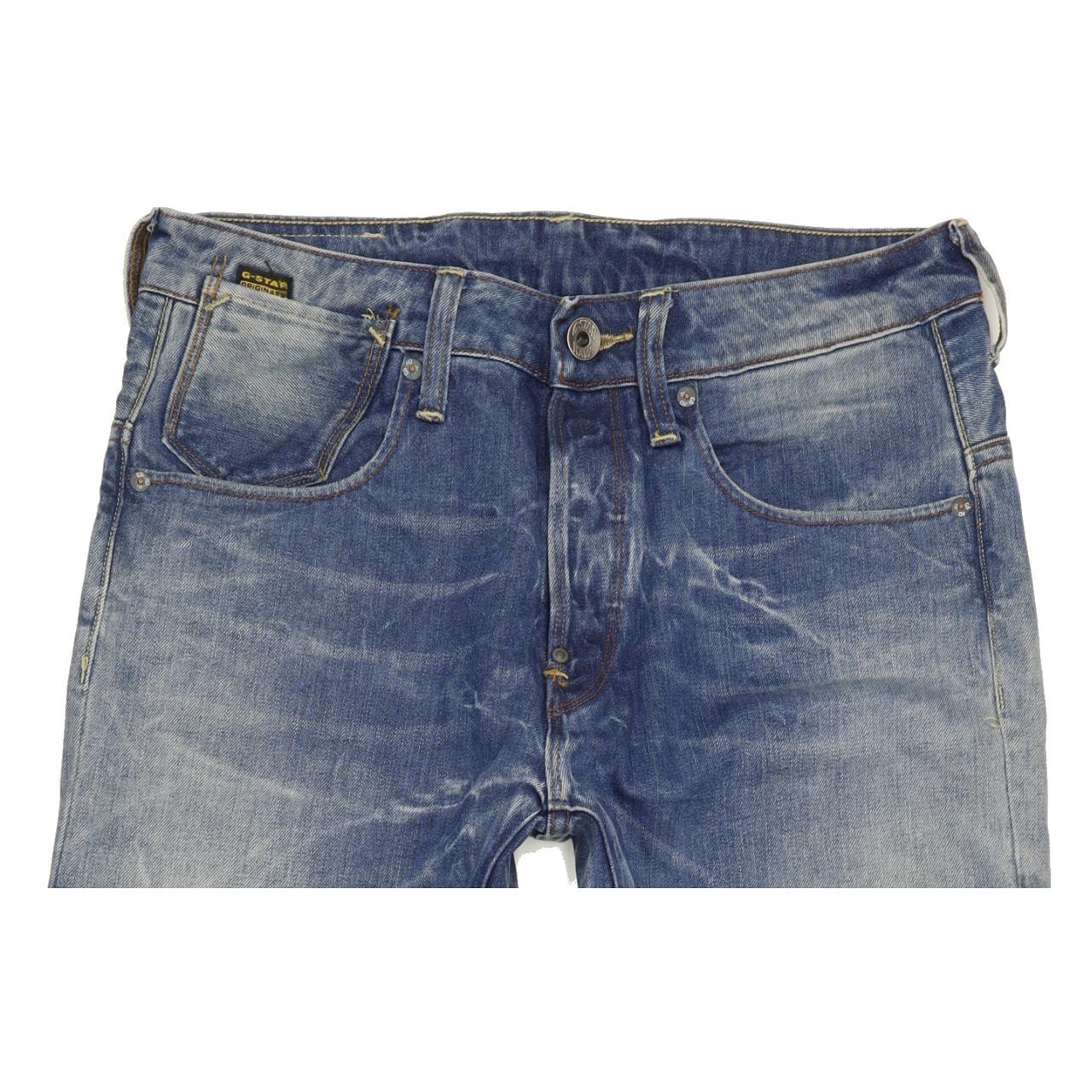 G-Star Crotch Men Blue Tapered Regular Jeans W30 L34