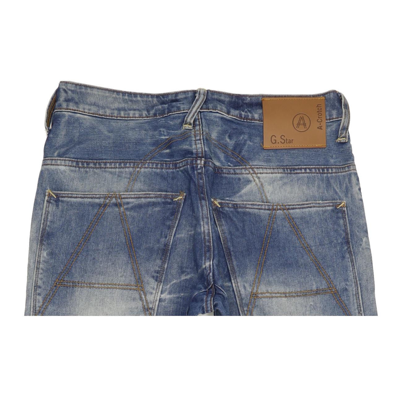 G-Star Crotch Men Blue Tapered Regular Jeans W30 L34