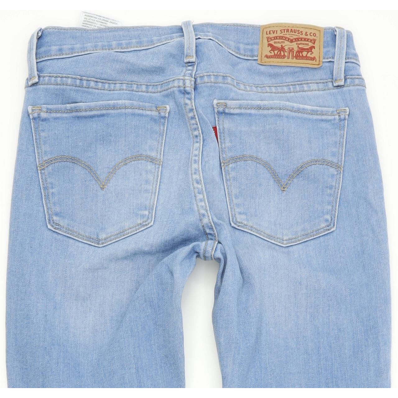 Levi's 710 Super Women Blue Skinny Slim Stretch Jeans W26 L30