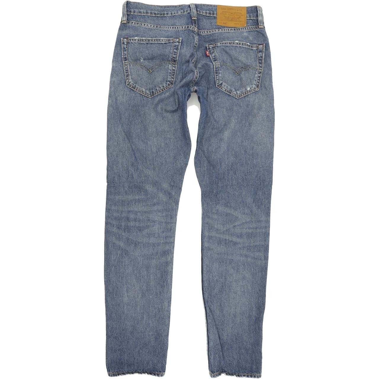 Levi's 512 Men Blue Skinny Slim Stretch Jeans W29 L32