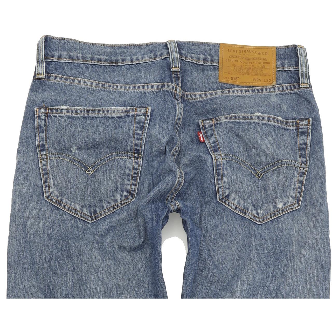 Levi's 512 Men Blue Skinny Slim Stretch Jeans W29 L32