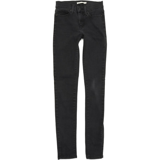 Levi's Slimming Women Black Skinny Slim Jeans W25 L32