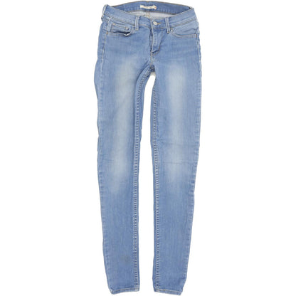 Levi's 710 Super Women Blue Skinny Slim Stretch Jeans W28 L32