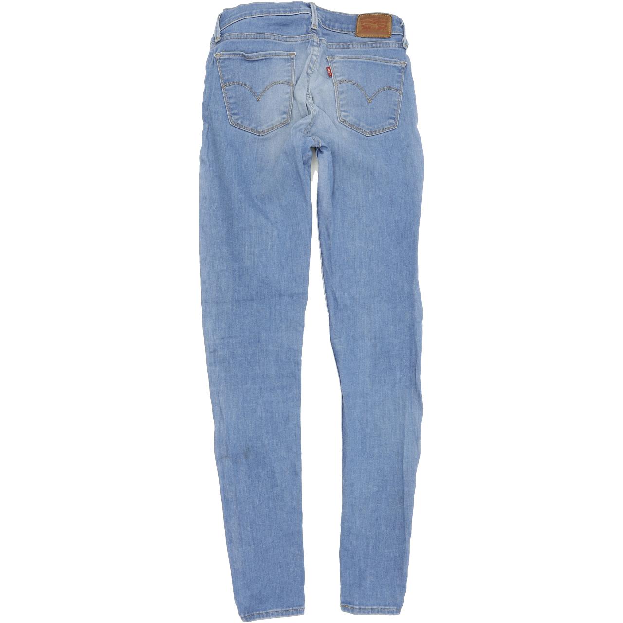 Levi's 710 Super Women Blue Skinny Slim Stretch Jeans W28 L32