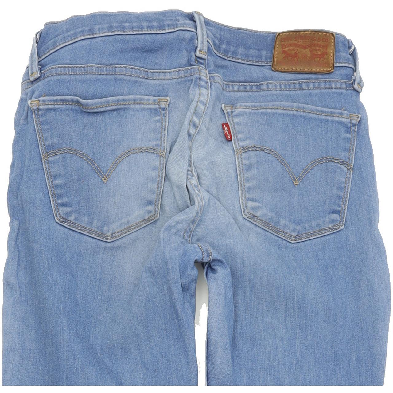Levi's 710 Super Women Blue Skinny Slim Stretch Jeans W28 L32