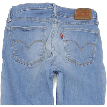 Levi's 710 Super Women Blue Skinny Slim Stretch Jeans W28 L32