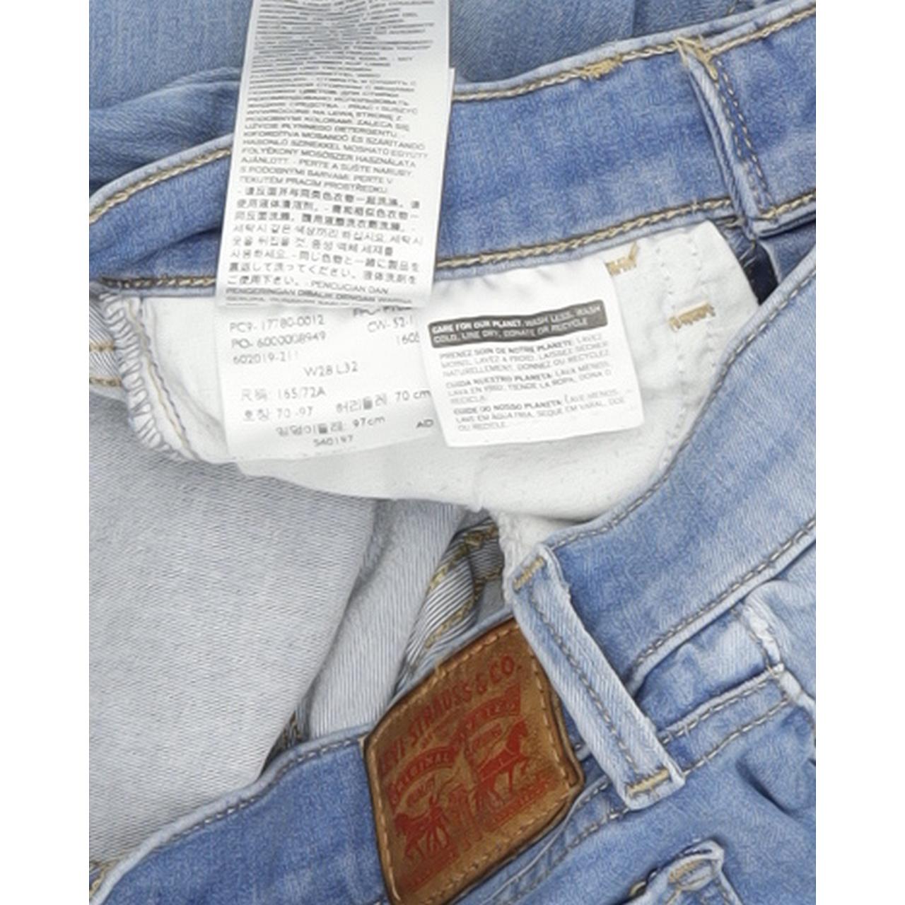 Levi's 710 Super Women Blue Skinny Slim Stretch Jeans W28 L32