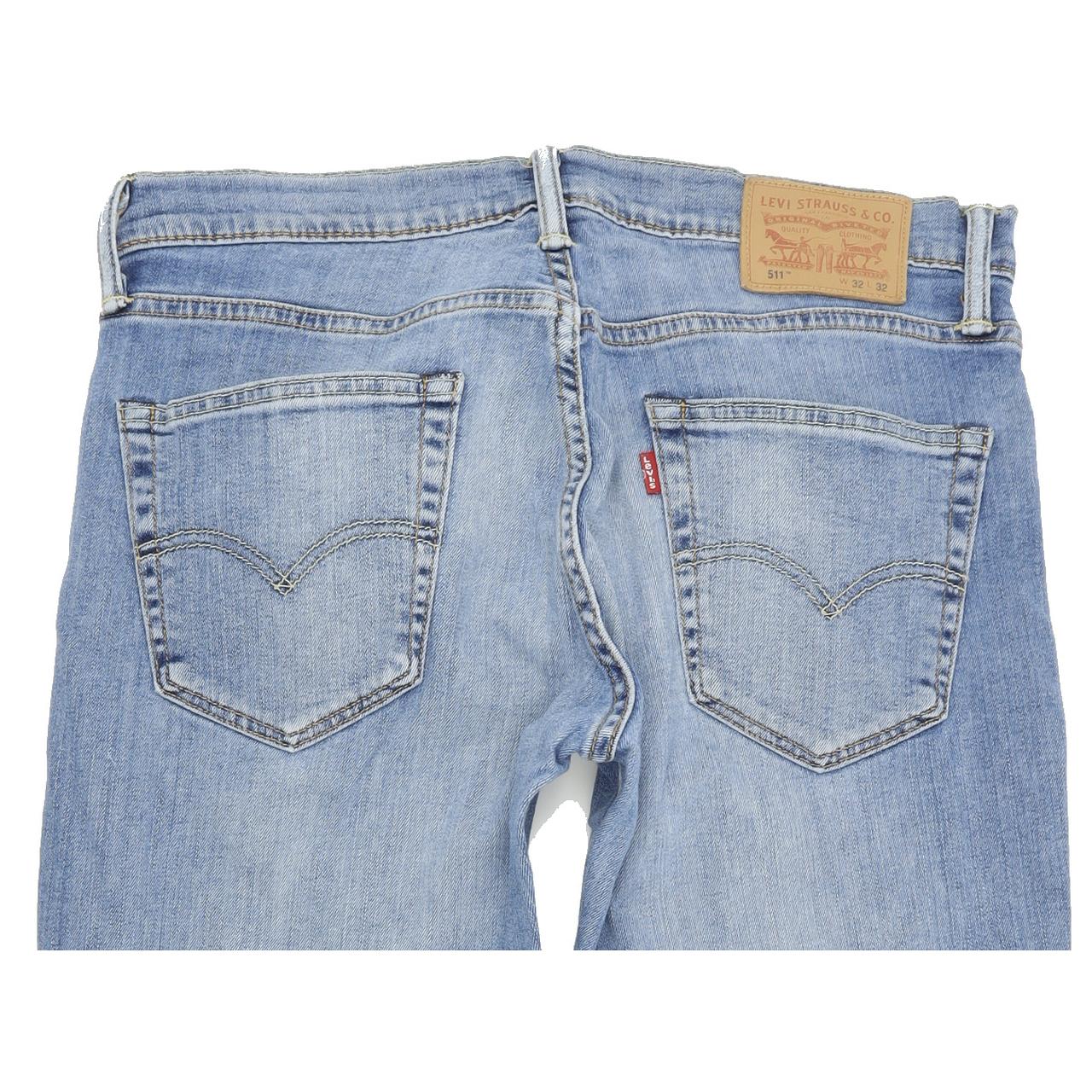 Levi's 511 Men Blue Straight Slim Stretch Jeans W32 L26