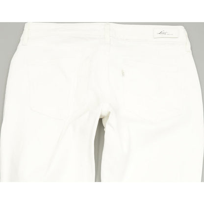 Levi's Bold Curve Women White Skinny Slim Stretch Jeans W30 L32