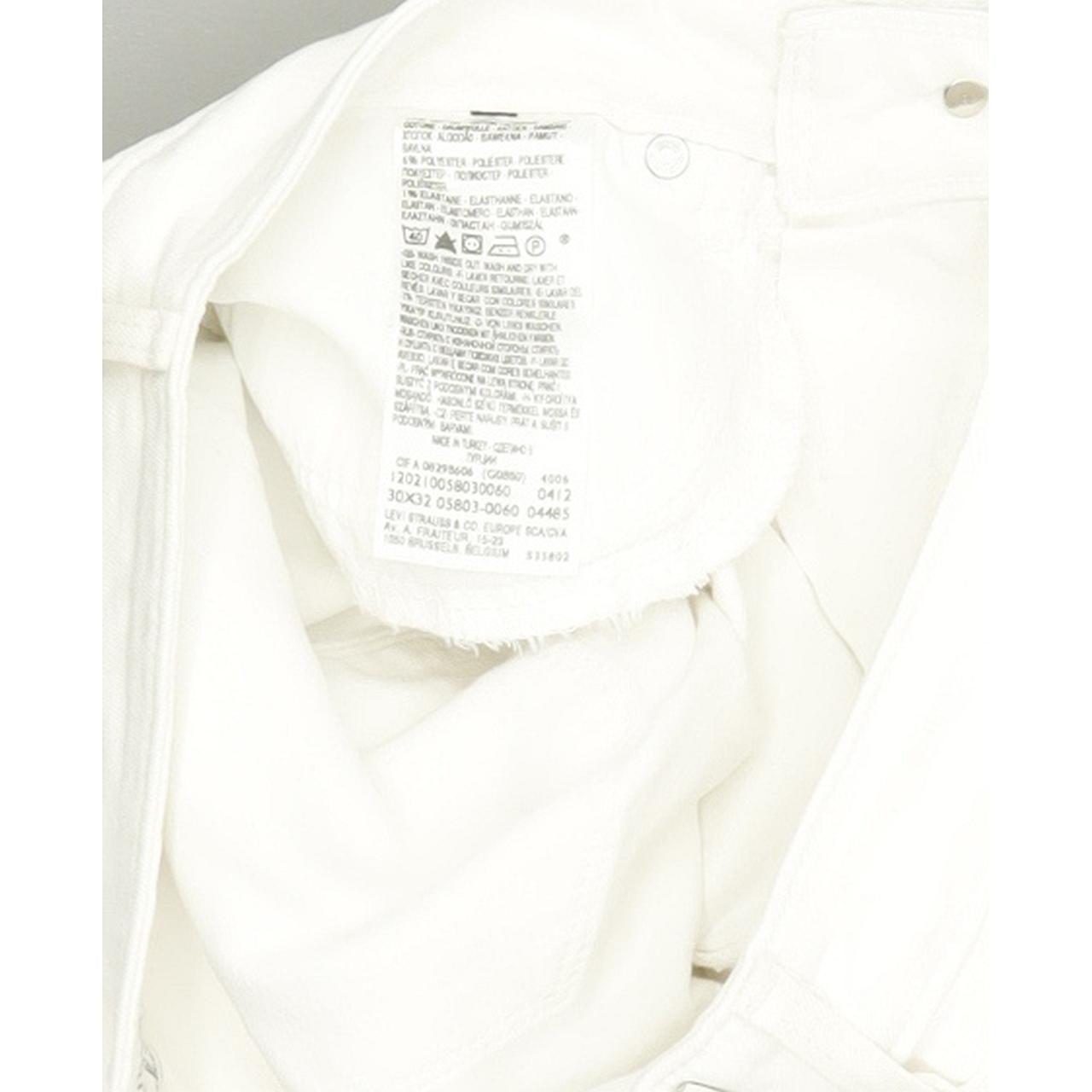 Levi's Bold Curve Women White Skinny Slim Stretch Jeans W30 L32