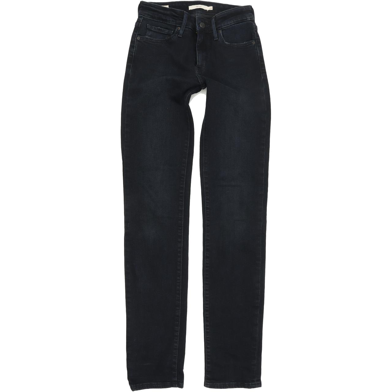 Levi's 712 Women Blue Skinny Slim Stretch Jeans W24 L32