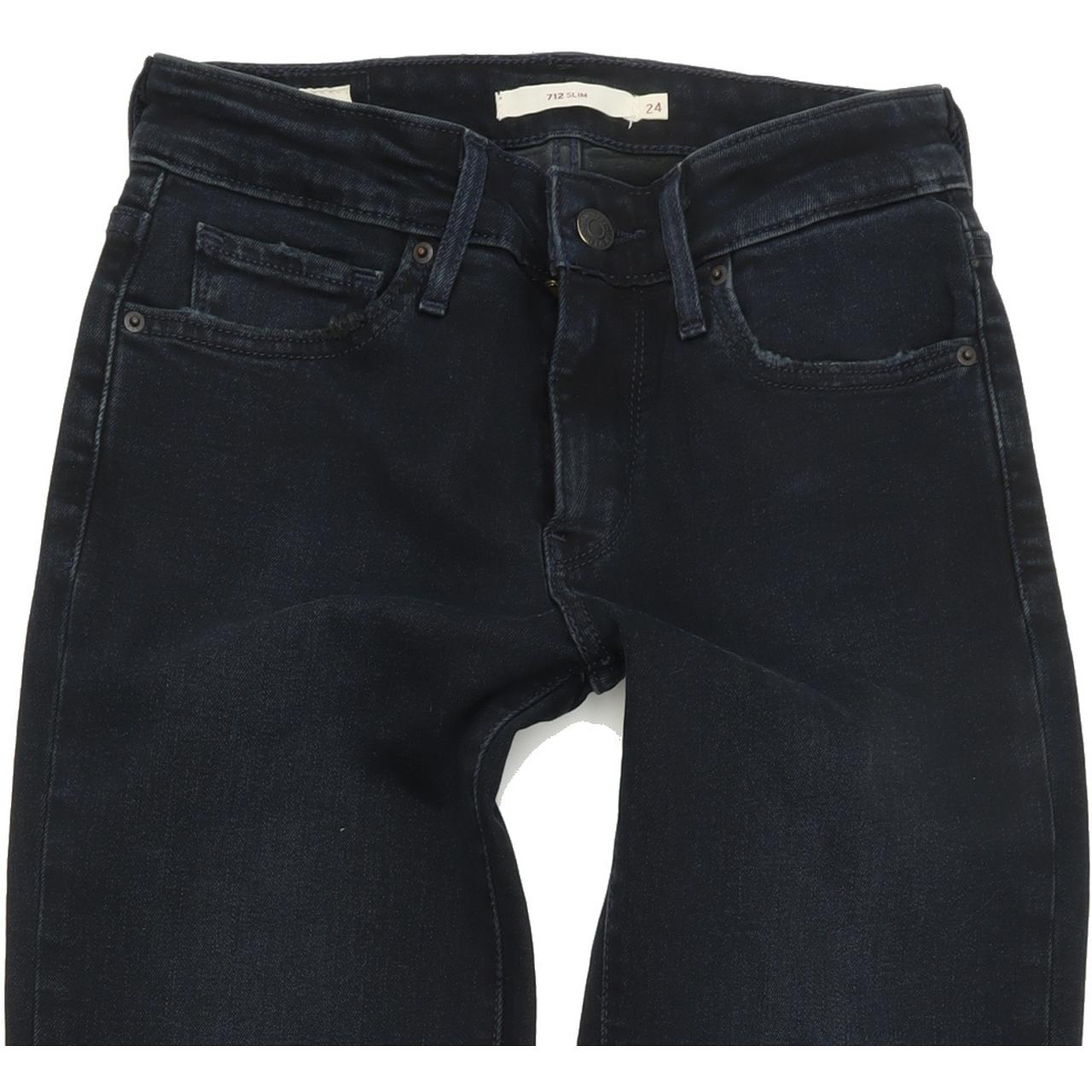 Levi's 712 Women Blue Skinny Slim Stretch Jeans W24 L32
