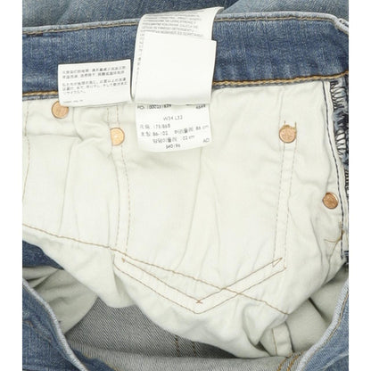 Levi's 502 Men Blue Tapered Regular Stretch Jeans W34 L32