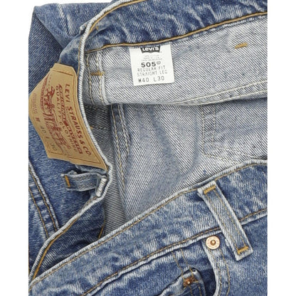 Levi's 505 Made in USA Blue Straight Regular Jeans High Waisted W40 L30