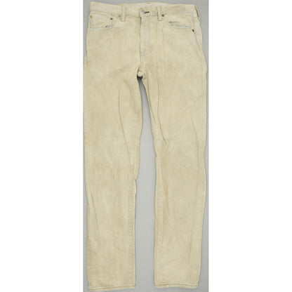 Levi's 508 Men Beige Tapered Regular Jeans W33 L34