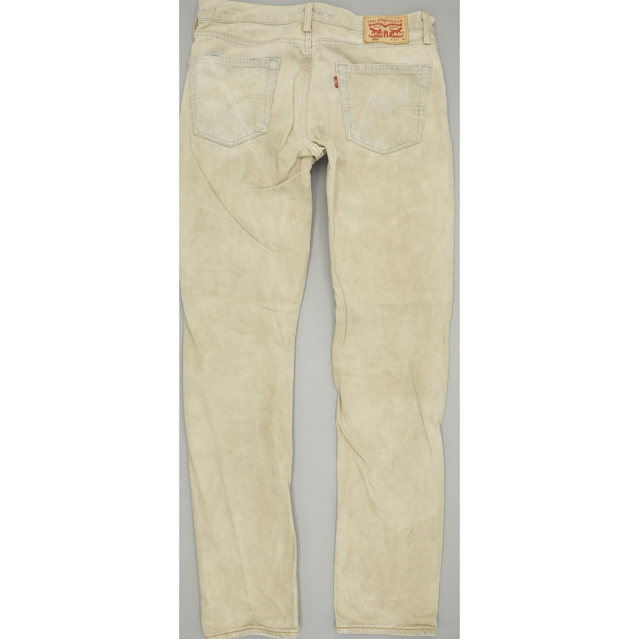 Levi's 508 Men Beige Tapered Regular Jeans W33 L34