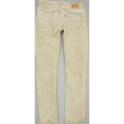 Levi's 508 Men Beige Tapered Regular Jeans W33 L34