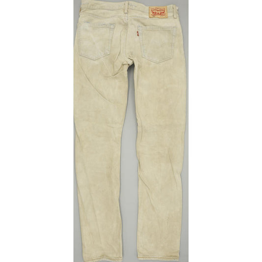 Levi's 508 Men Beige Tapered Regular Jeans W33 L34