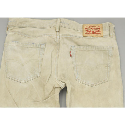 Levi's 508 Men Beige Tapered Regular Jeans W33 L34