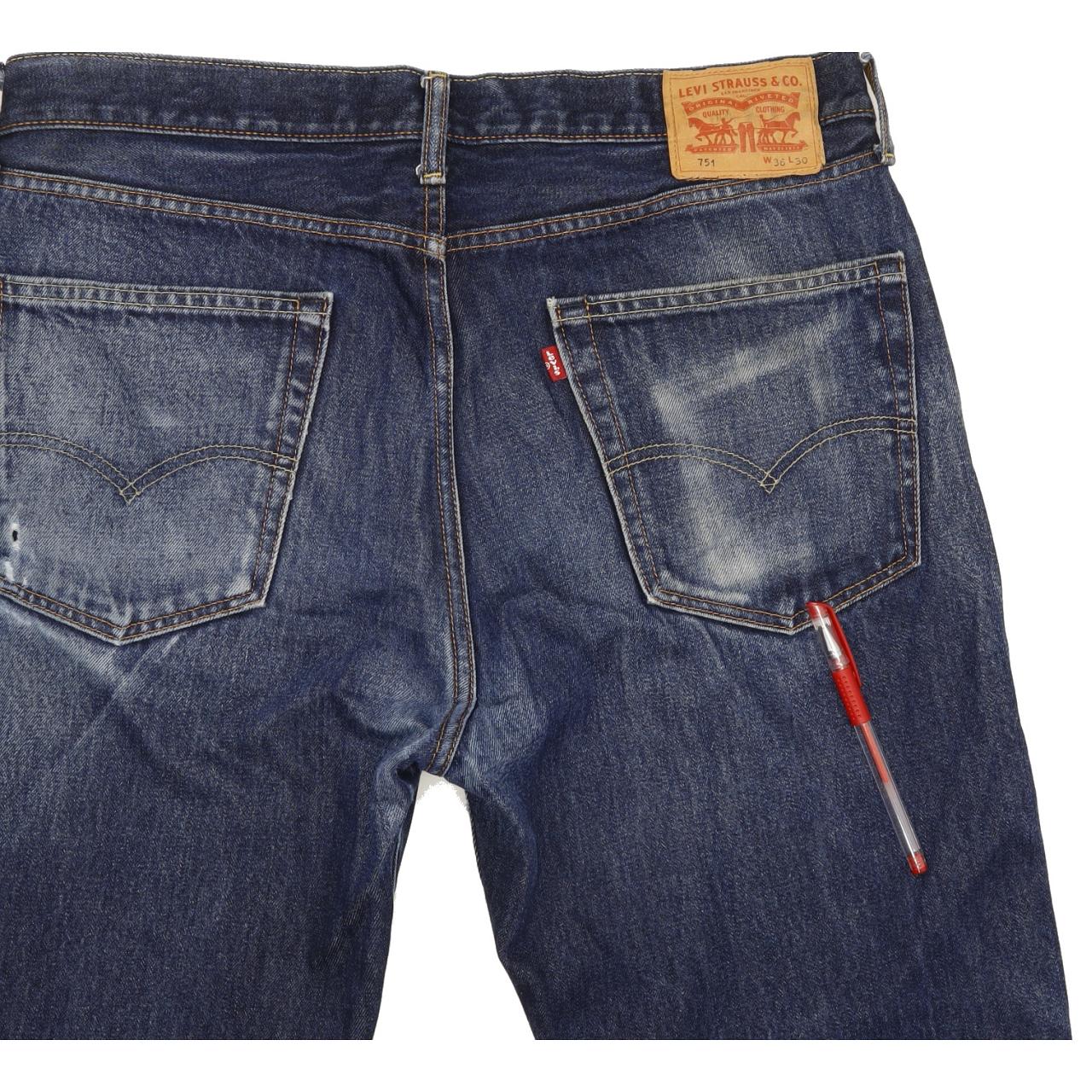 Levi's 751 Men Blue Straight Regular Jeans W36 L29