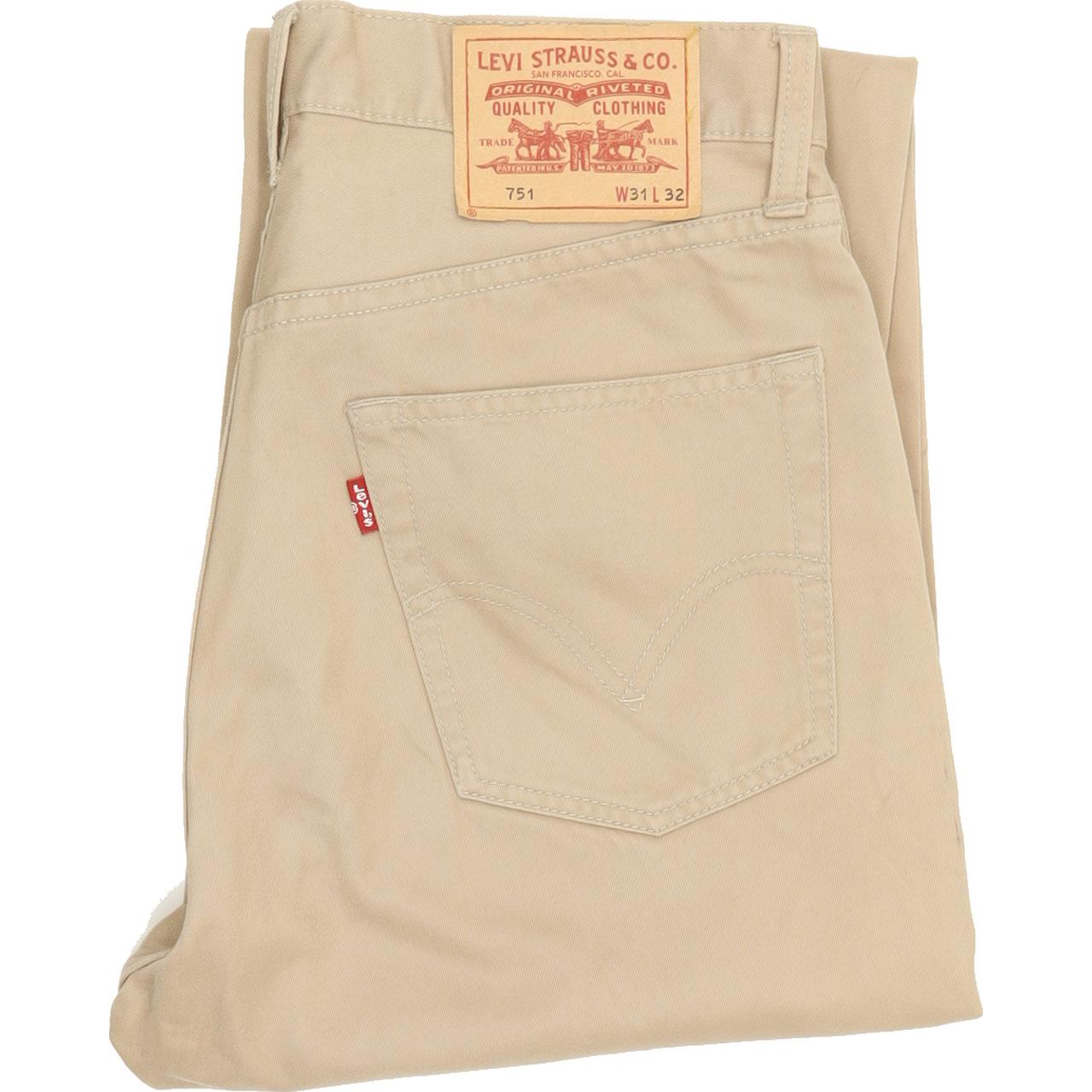 Levi's 751 Men Beige Straight Regular Jeans W31 L31