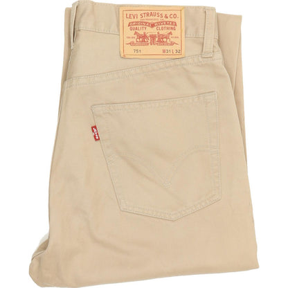 Levi's 751 Men Beige Straight Regular Jeans W31 L31