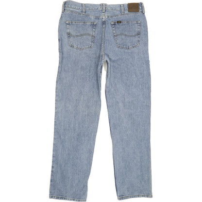 Lee Men Blue Straight Regular Jeans W36 L34